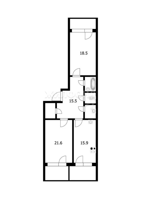 Продажа квартиры, Новосибирск, ул. Дуси Ковальчук - Фото 15