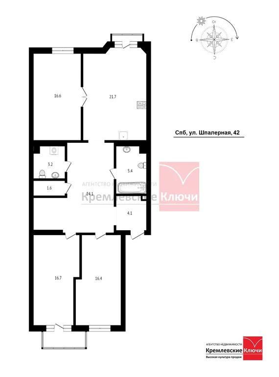 Продажа квартиры, Улица Шпалерная, дом 42 - Фото 1