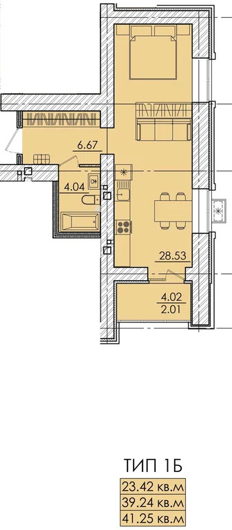 Продается квартира, 43.3 м - Фото 10