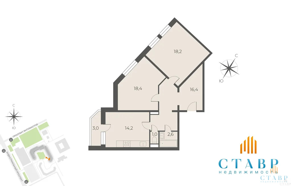 Продажа квартиры, м. Ладожская, Энтузиастов пр-кт. - Фото 24