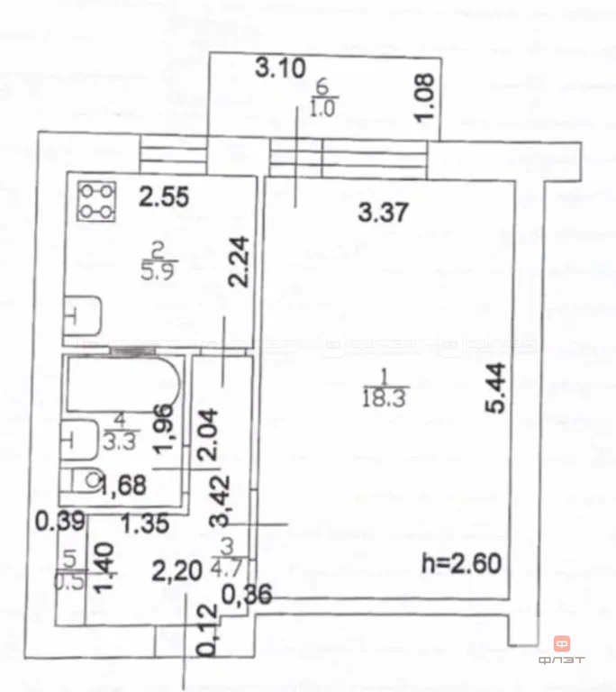 Продажа квартиры, Казань, городок. Научный - Фото 10