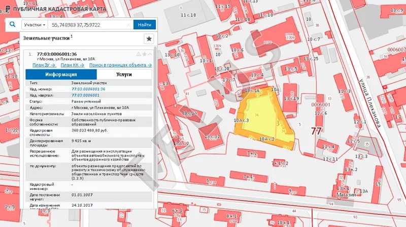 Карта москвы ул плеханова д 9