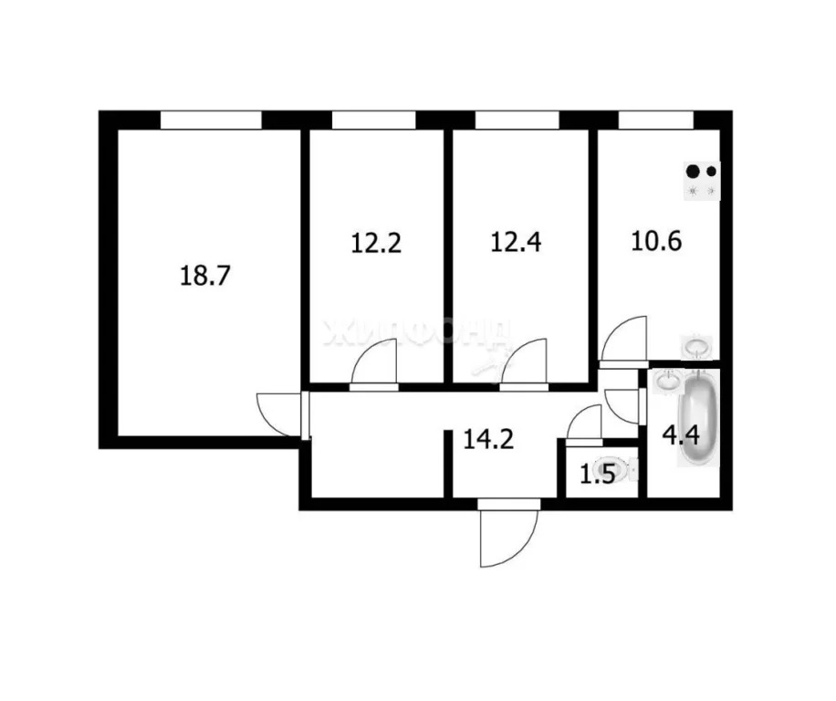 Продажа квартиры, Новосибирск, Заречная - Фото 15