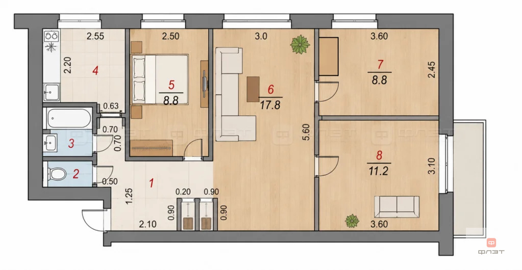 Продажа квартиры, Казань, ул. Серова - Фото 20