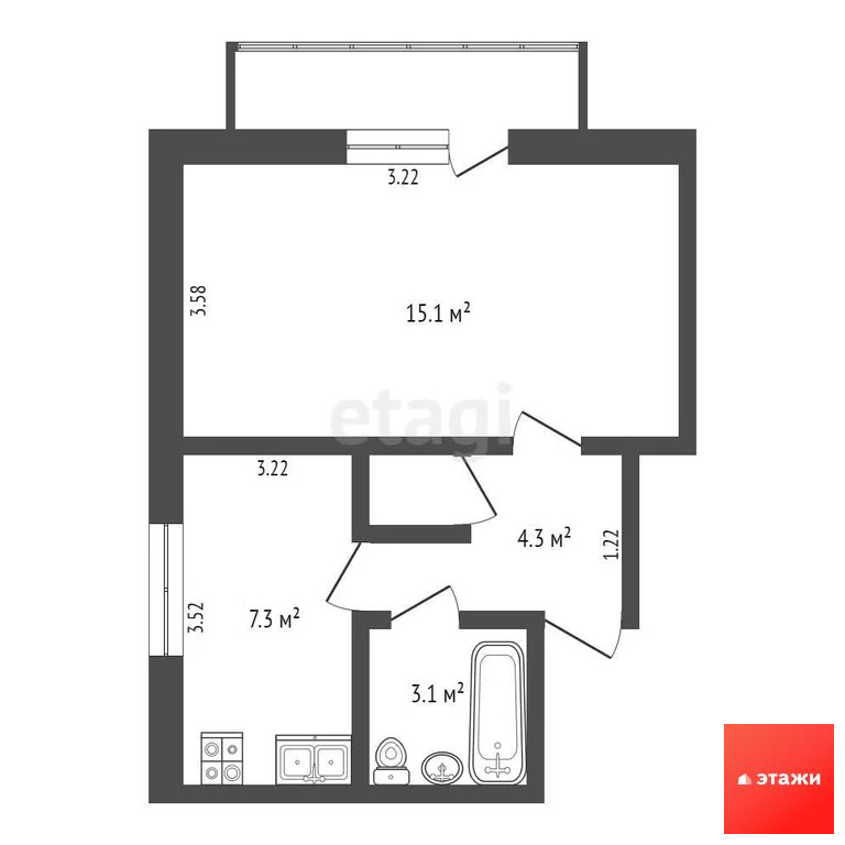 Продажа квартиры, Новофедоровка, Сакский район, ул. Севастопольская - Фото 14