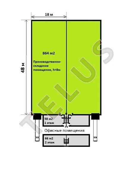 Лыткарно Light Industrial, Блок 991 м2, Склад или Производство (ном. ... - Фото 15