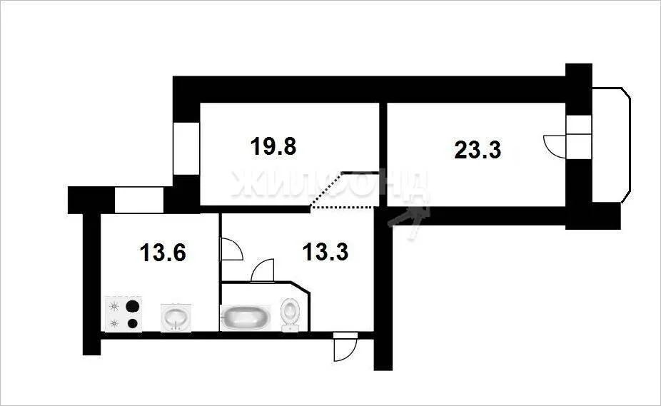 Продажа квартиры, Новосибирск, ул. Жемчужная - Фото 14