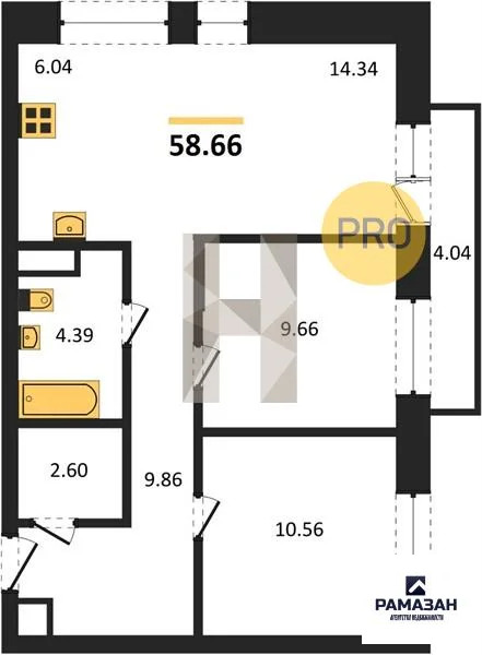Продажа квартиры в новостройке, Казань, м. Проспект Победы, ... - Фото 1