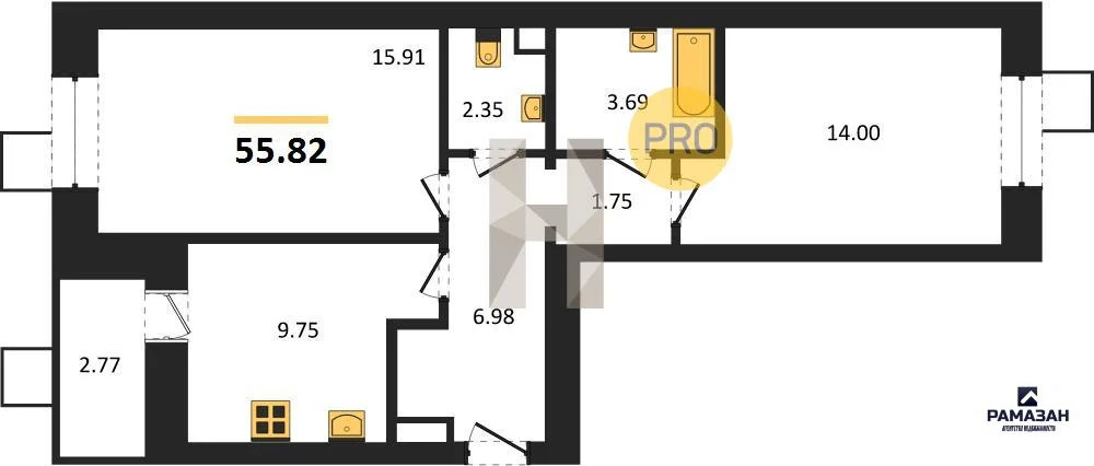 Продажа квартиры в новостройке, Нижнекамск, Нижнекамский район, ... - Фото 1