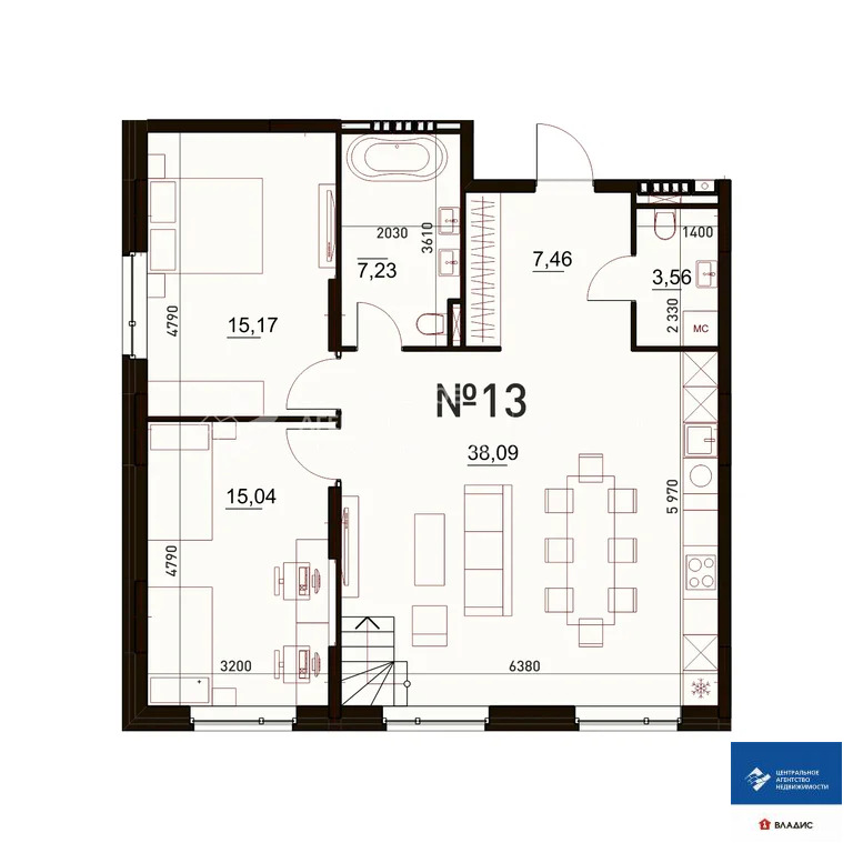 Продажа квартиры, Рязань, Мещёрская улица - Фото 13
