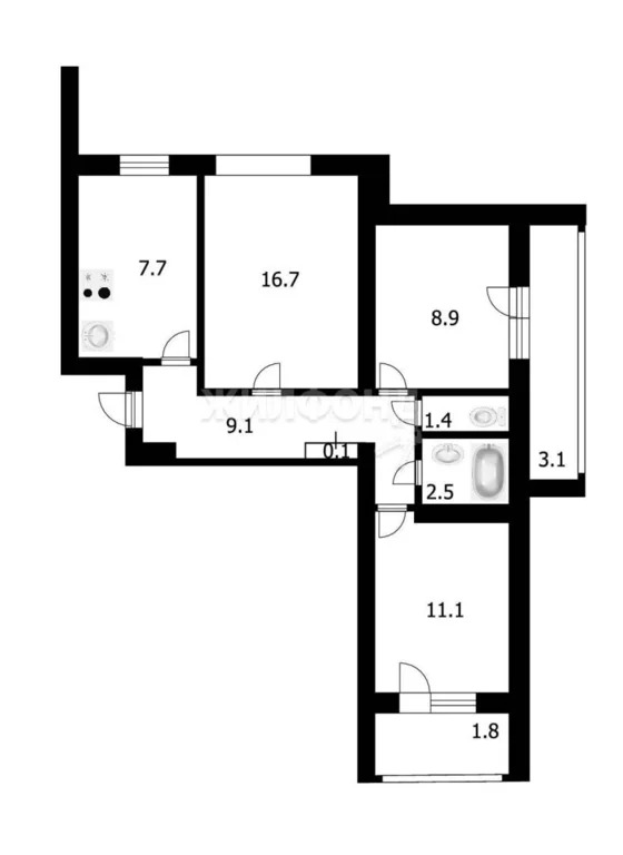 Продажа квартиры, Новосибирск, ул. Ленина - Фото 12