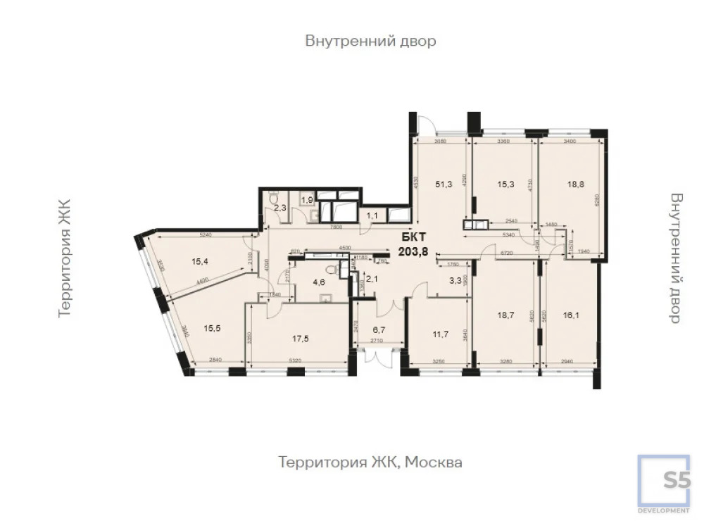 Продажа торгового помещения, м. Медведково, Датский квартал жилой ... - Фото 14