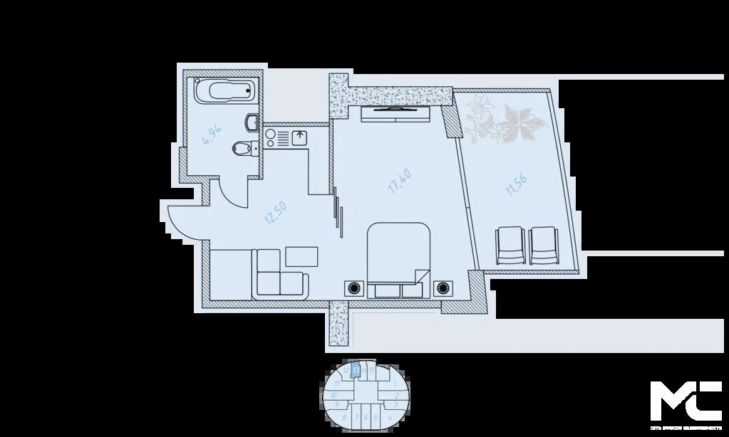 Продажа квартиры в новостройке, Ялта, Парк имени Гагарина ул. - Фото 1