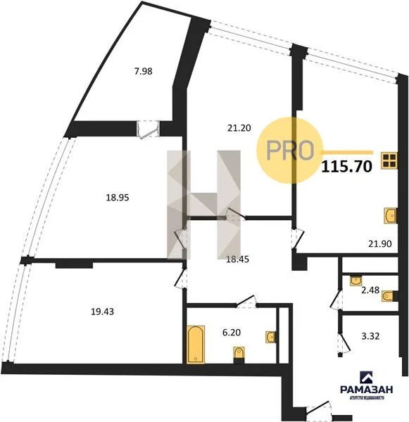 Продажа квартиры в новостройке, Казань, м. Горки, ул. Танковая - Фото 1