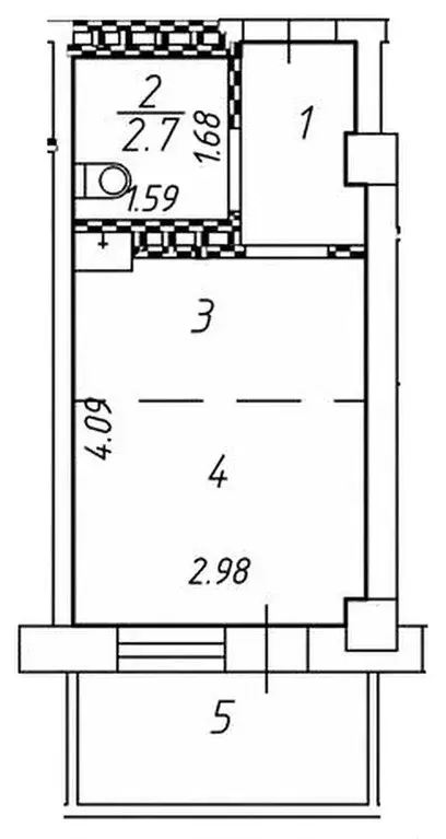 Продам студию на Лесопарковой с ремонтом и мебелью - Фото 10