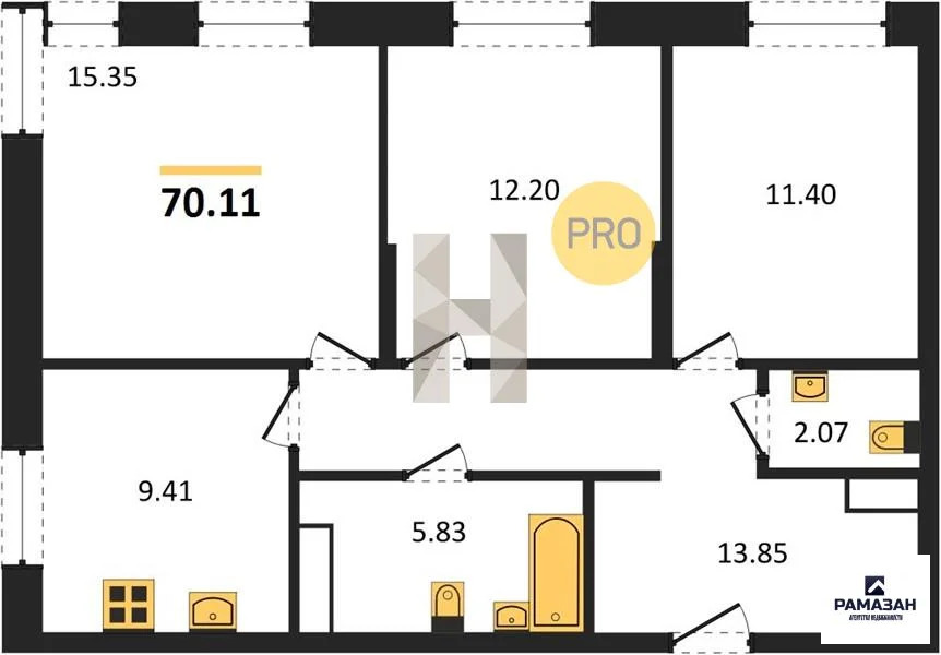 Продажа квартиры в новостройке, Казань, Ярышлар ул. - Фото 1
