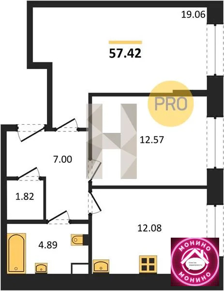 Продажа квартиры в новостройке, Пушкино, Воскресенский район, Новая ... - Фото 1