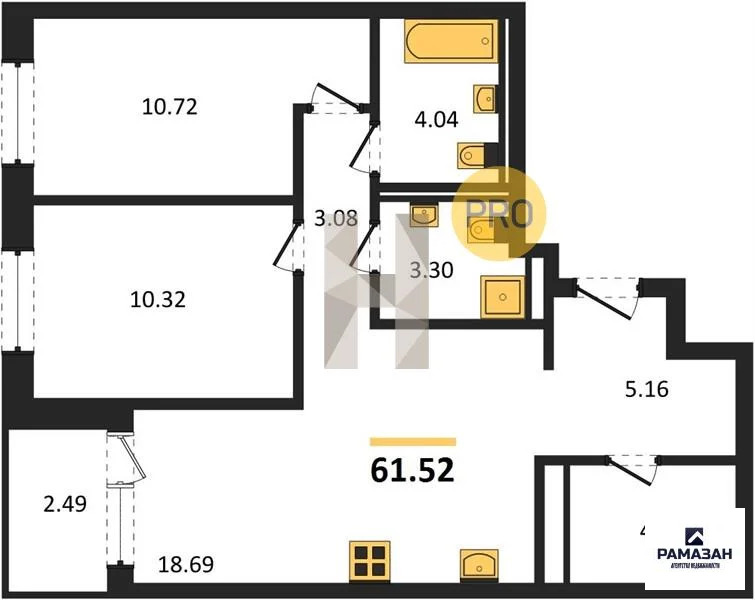 Продажа квартиры в новостройке, Казань, м. Козья слобода, ул. ... - Фото 1