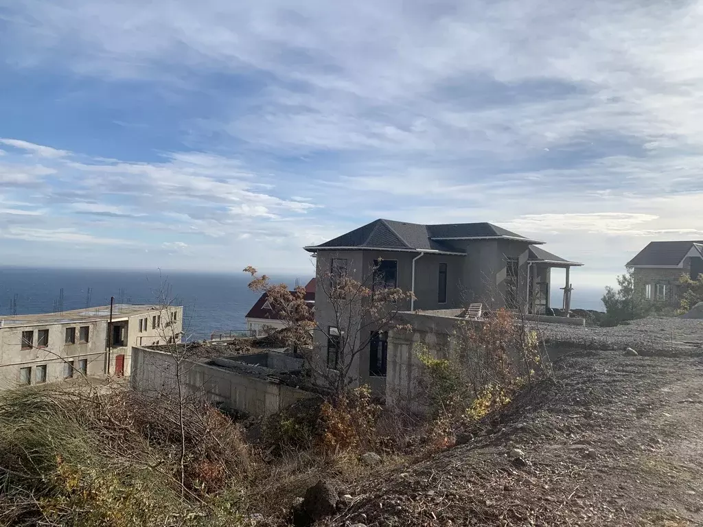 Строящийся дом в Ялте пгр. Грузуф, с видом на море и горы - Фото 0