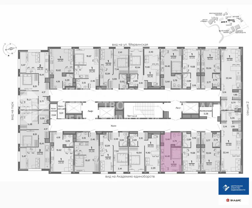 Продажа квартиры в новостройке, Рязань, территория Метропарк - Фото 3