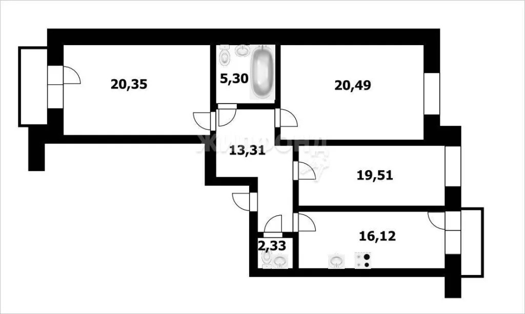 Продажа квартиры, Новосибирск, ул. Дуси Ковальчук - Фото 1