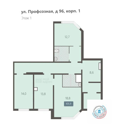 Помещение свободного назначения, 105.9 м - Фото 7