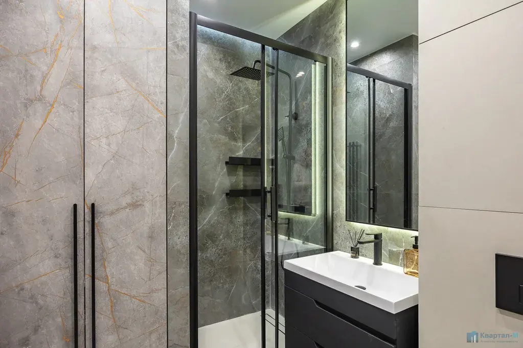 Евро-3 квартира 65,1 м2 в ЖК «Тринити» | 31 этаж - Фото 19