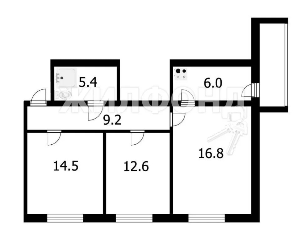 Продажа квартиры, Новосибирск, Звёздная - Фото 14