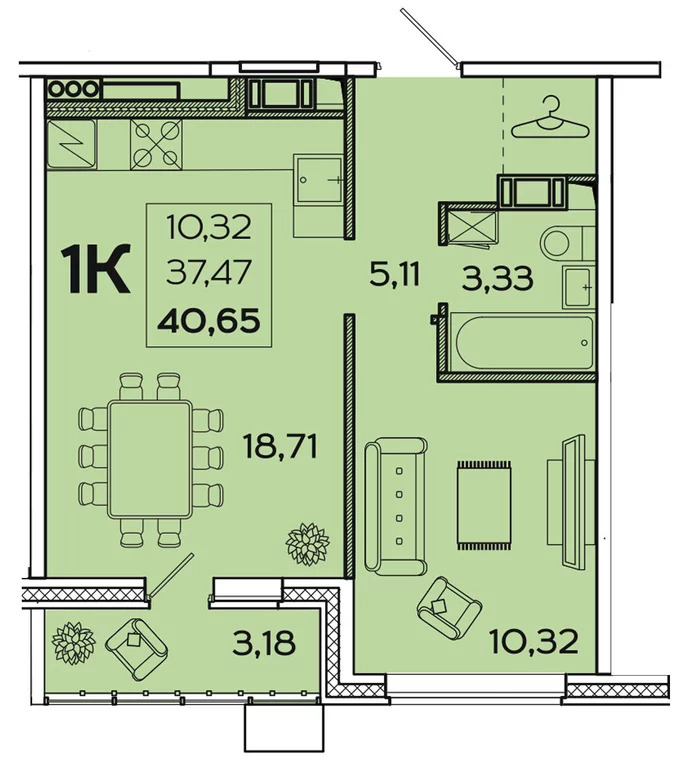 Продается квартира, 42.34 м - Фото 6