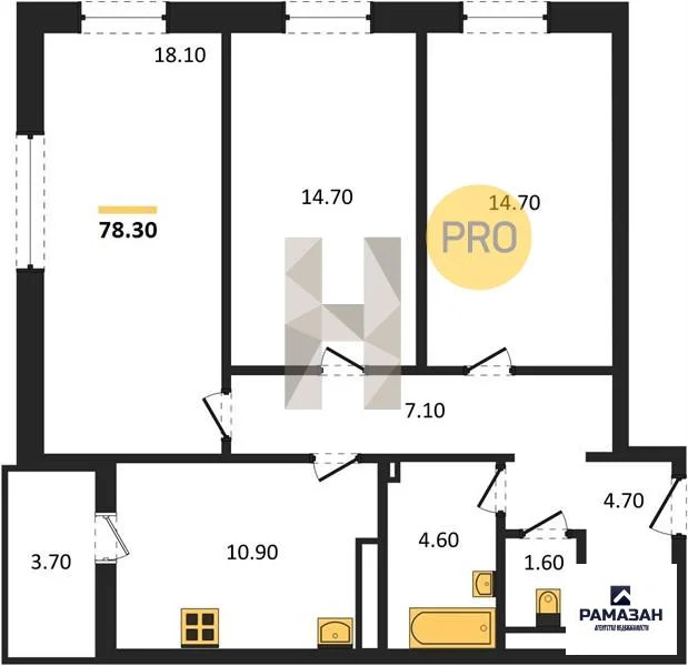 Продажа квартиры в новостройке, Нижнекамск, Нижнекамский район, ... - Фото 1
