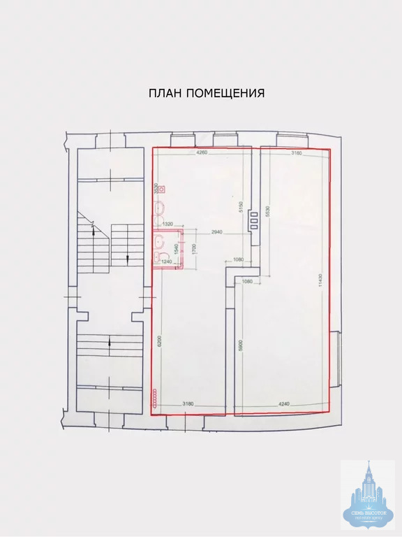 83 кв м. Разделение комнаты на две п44т.