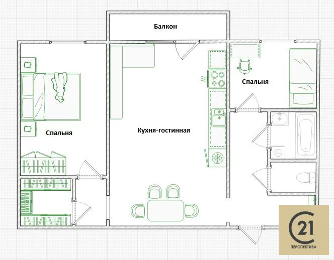 Продажа квартиры, Октябрьский, Истринский район, Улица 60 лет Победы, . - Фото 13
