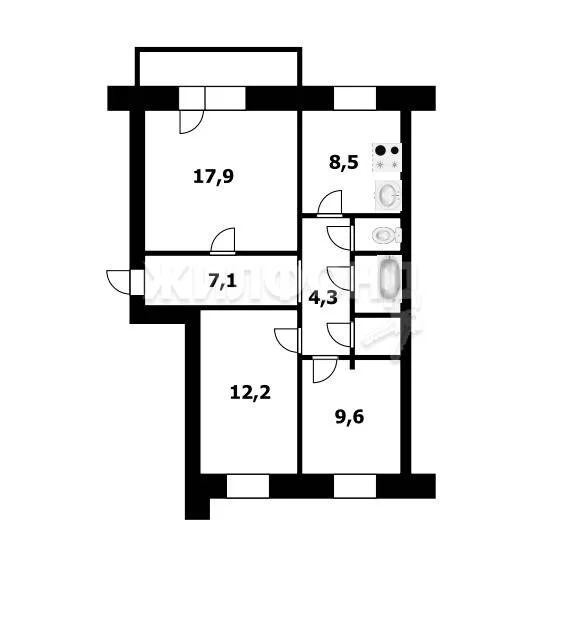 Продажа квартиры, Новосибирск, ул. Выборная - Фото 22