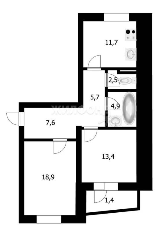 Продажа квартиры, Новосибирск, ул. Семьи Шамшиных - Фото 18