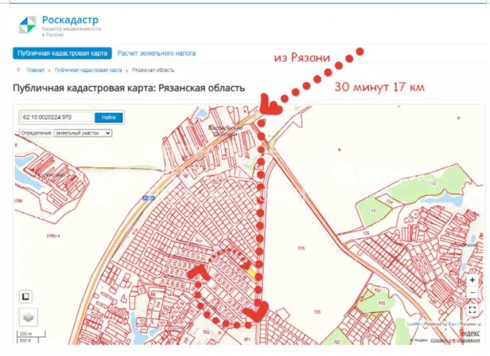 Село дубровичи рязанская область карта