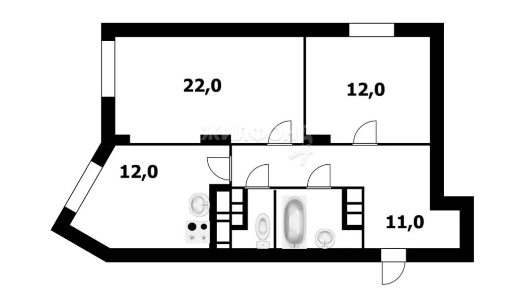 Продажа квартиры, Новосибирск, микрорайон Закаменский - Фото 0