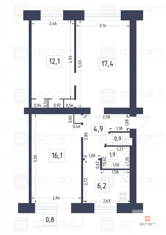 Продажа квартиры, Казань, ул. Наки Исанбета - Фото 17