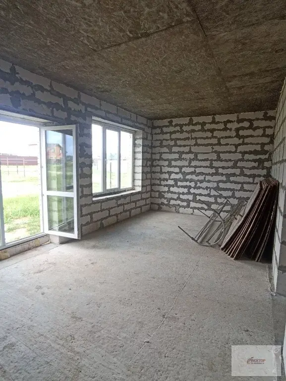 Продается 2-х этажный блочный дом в д.Вашутино, 90 км.от МКАД - Фото 0