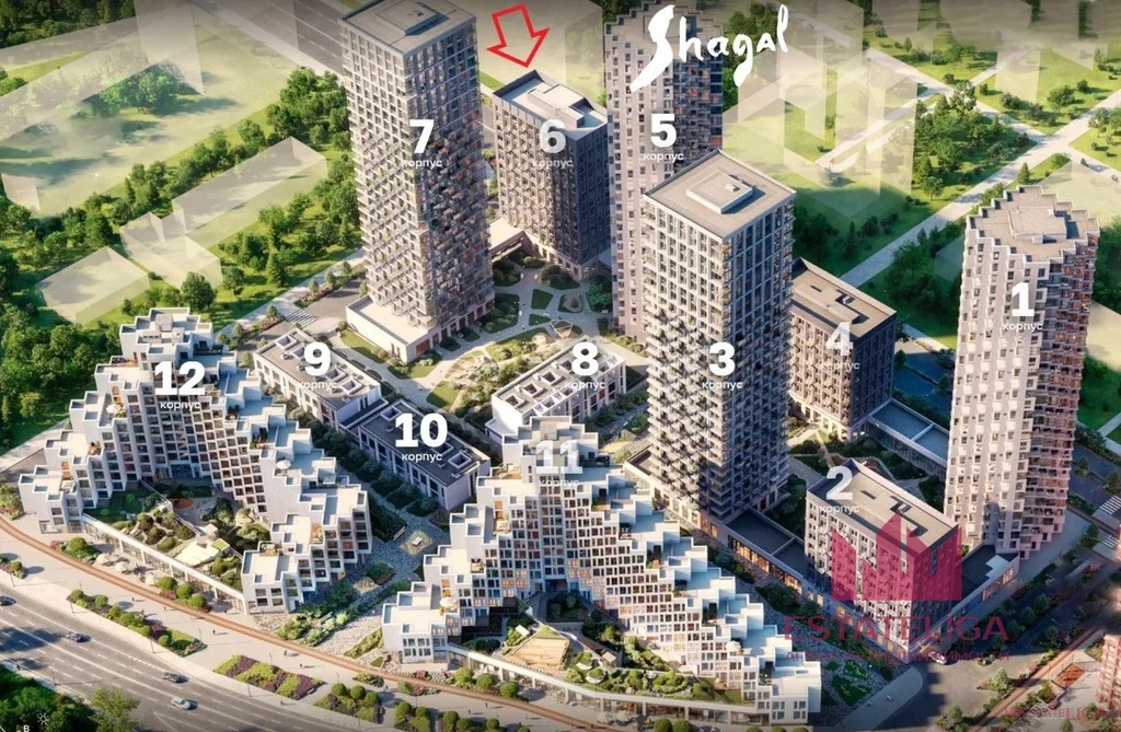 Продажа квартиры в новостройке, набережная Марка Шагала - Фото 2