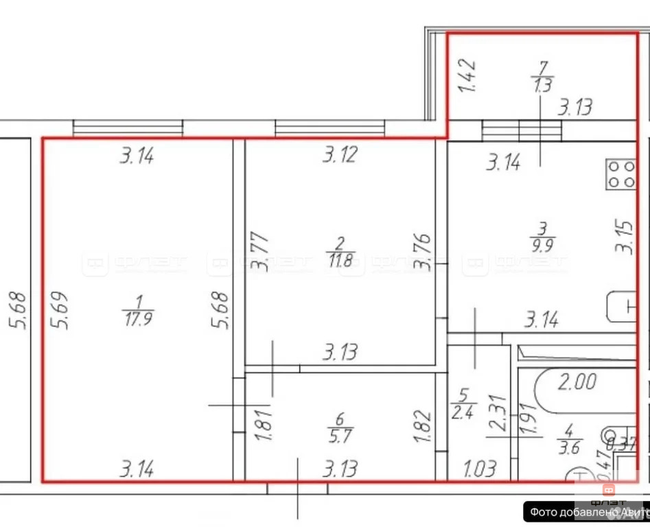 Продажа квартиры, Казань, ул. Генерала Махмута Гареева - Фото 11