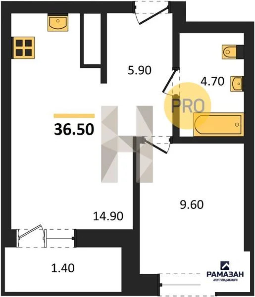Продажа квартиры в новостройке, Казань, м. Горки, ул. Родины - Фото 1
