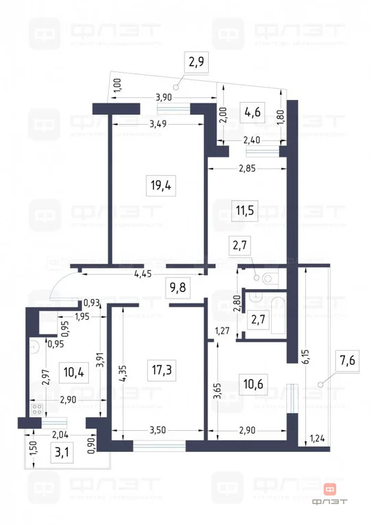 Продажа квартиры, Казань, ул. Юлиуса Фучика - Фото 20
