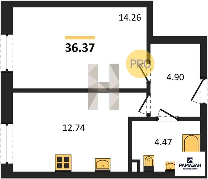 Продажа квартиры в новостройке, Казань, м. Горки, ул. Бухарская - Фото 1