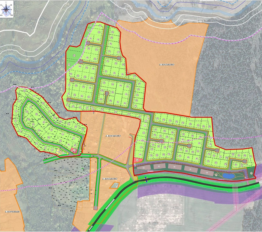 Коттеджный поселок коськово план участков