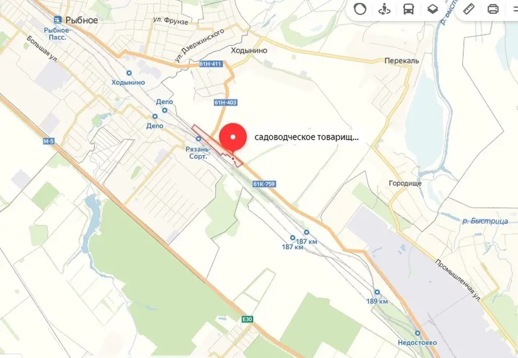 Недостоево рязань карта