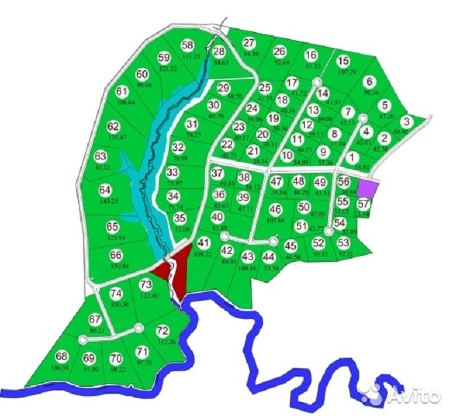 Репино карта поселка