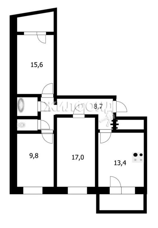 Продажа квартиры, Новосибирск, Гребенщикова - Фото 14