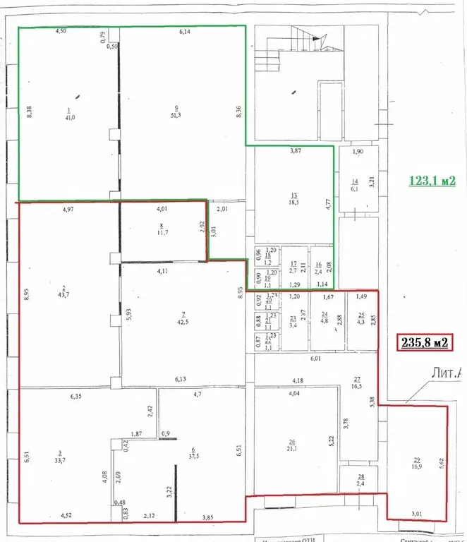 Аренда помещения свободного назначения 245.0м Ленинская ул., 119, ... - Фото 14