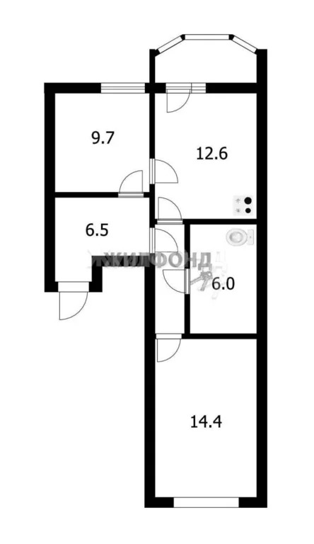 Продажа квартиры, Новосибирск, ул. Рябиновая - Фото 19