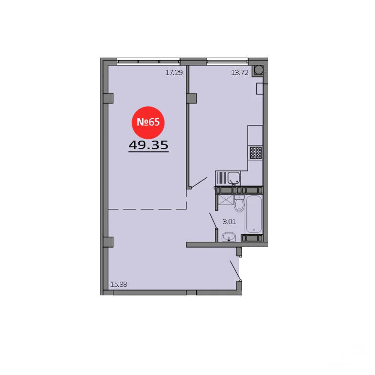 Продажа квартиры в новостройке, Белоглинка, Симферопольский район, ... - Фото 2